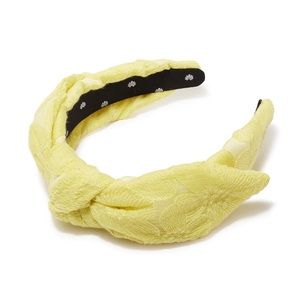Lele Sadoughi Lemon Floral Veronica Bow Headband NWT